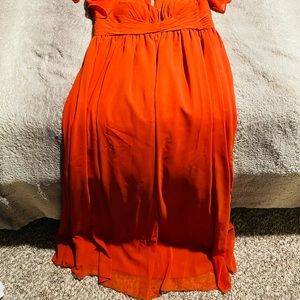 Bridesmaid Orange Maternity Dress
